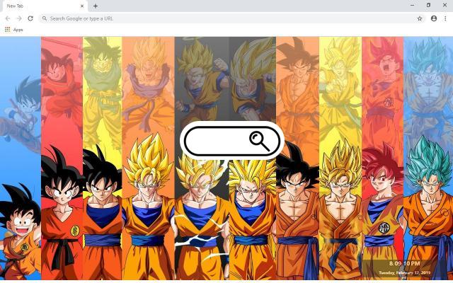 Dragon Ball Z New Tab For Google Chrome Crafting Wallpapers Chrome New Tab Wallpapers Collection